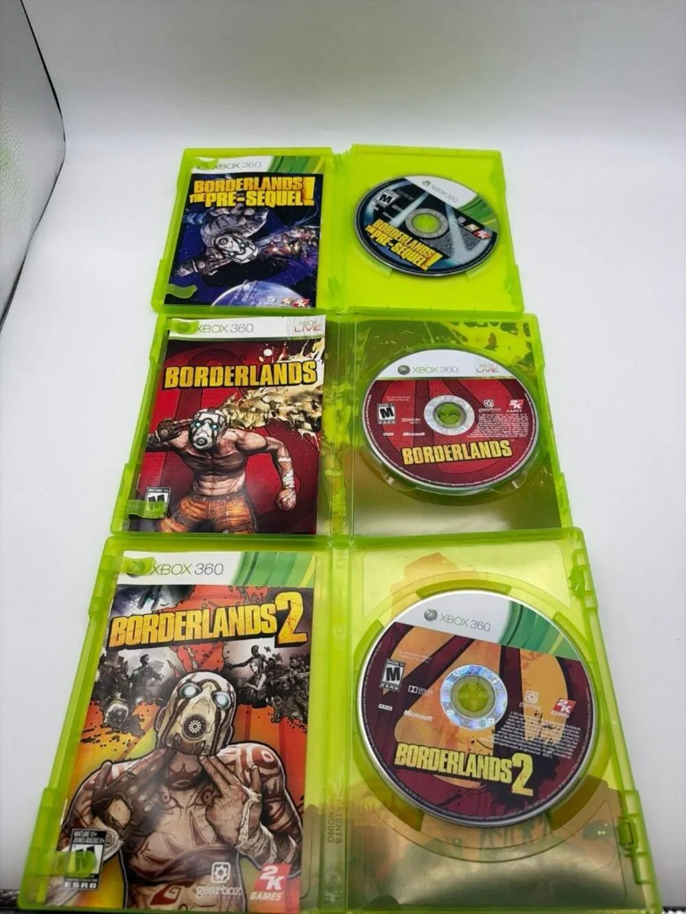 Borderlands & Borderlands 2 & The Pre-Sequel! Microsoft Xbox 360 CIB Tested